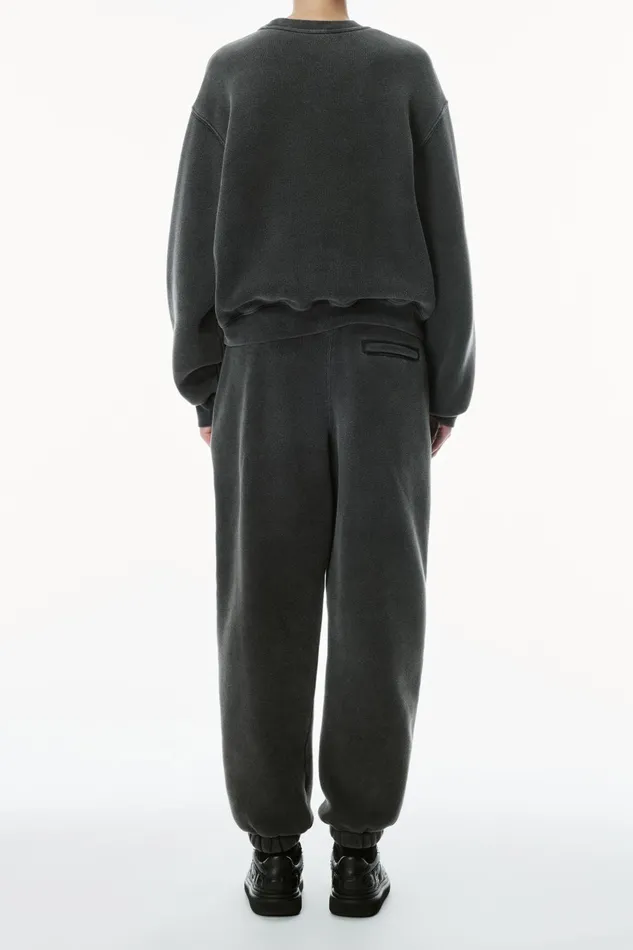 Alexander Wang Sweatpants Logo Cotton Terry Sweatpants 8211 Women