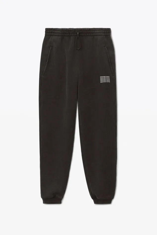 Alexander Wang Sweatpants Unisex Sweatpant In Acid Wash Dense Fleece 8211 WomenMen