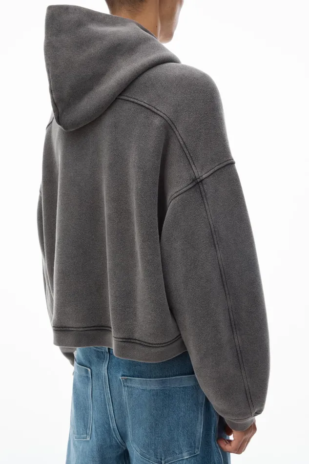 Alexander Wang Sweatshirts Men039s Oversize ZipUp Hoodie In Cotton Terry 8211 Men