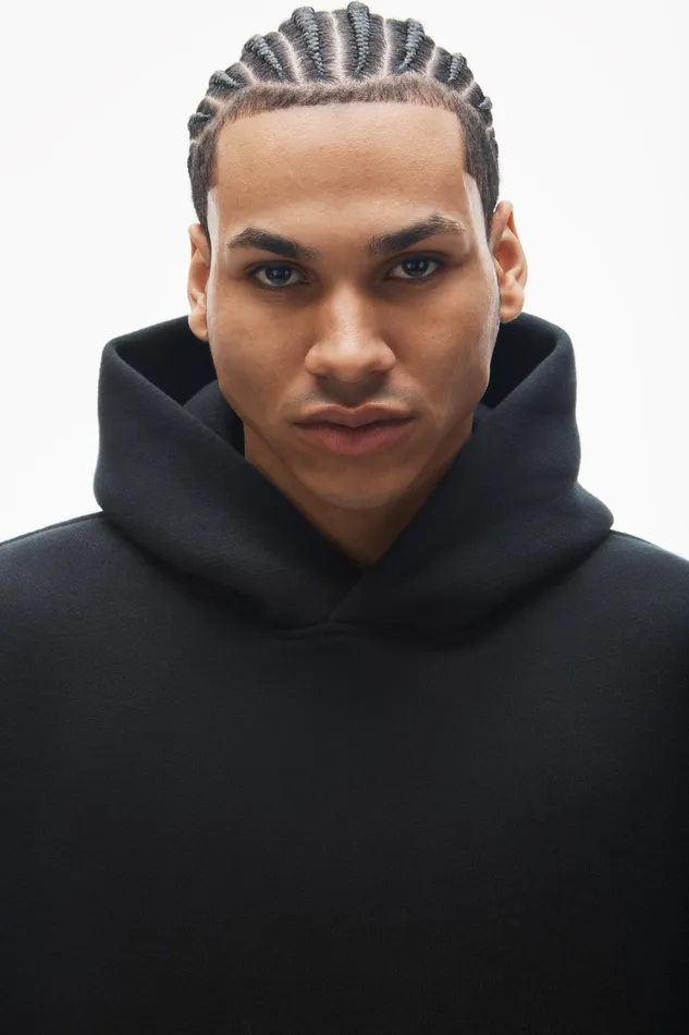 Alexander Wang Sweatshirts Unisex Hoodie In Dense Fleece 8211 WomenMen