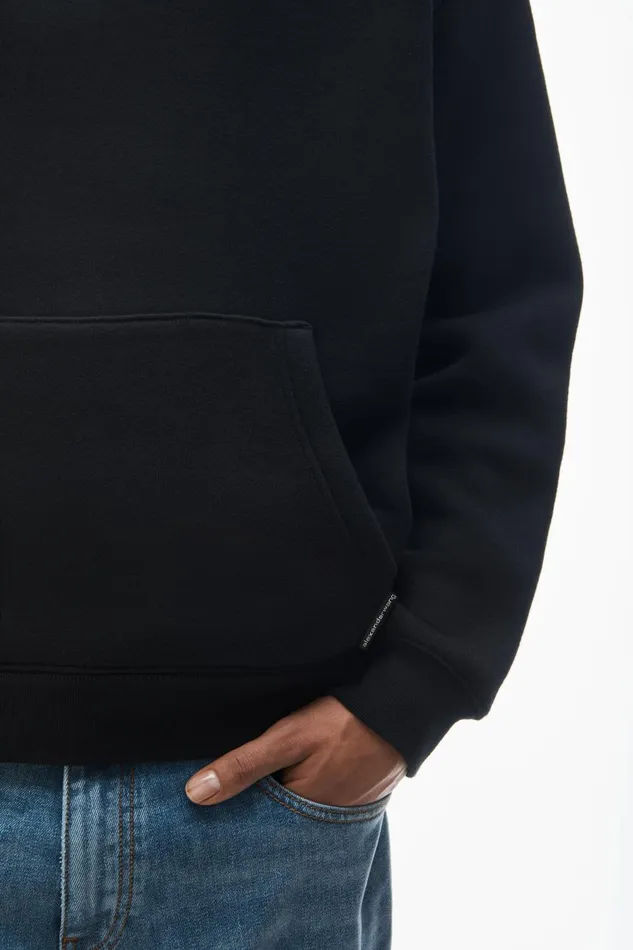 Alexander Wang Sweatshirts Unisex Hoodie In Dense Fleece 8211 WomenMen