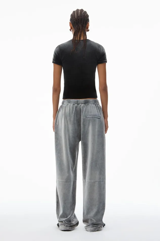 Alexander Wang TShirts Baby Tee In Plush Velour 8211 Women