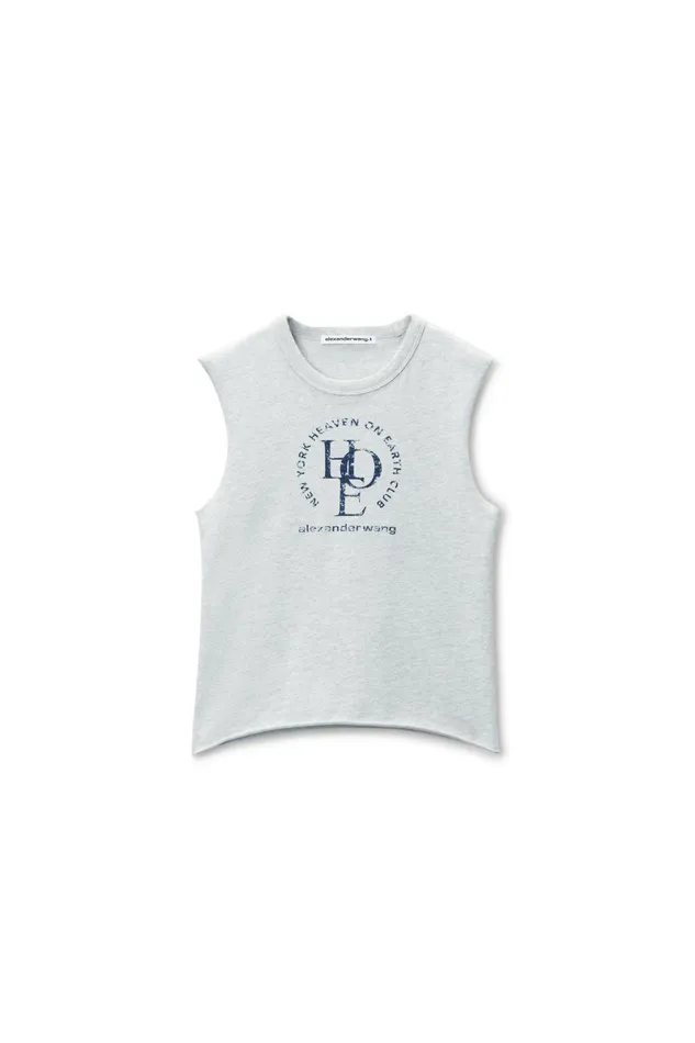 Alexander Wang Tops and Shirts CutOff Logo Muscle Tee 8211 Women