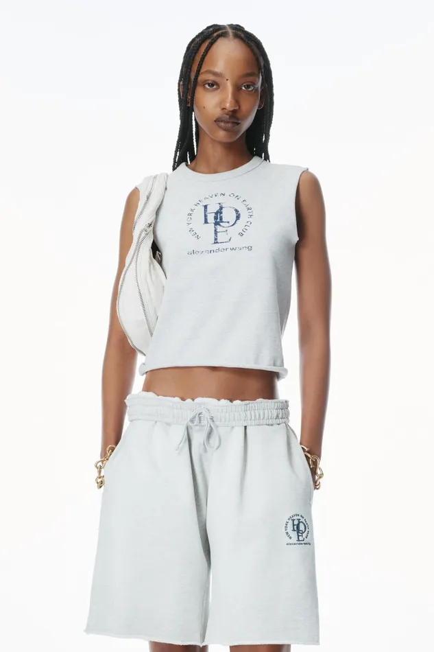 Alexander Wang Tops and Shirts CutOff Logo Muscle Tee 8211 Women