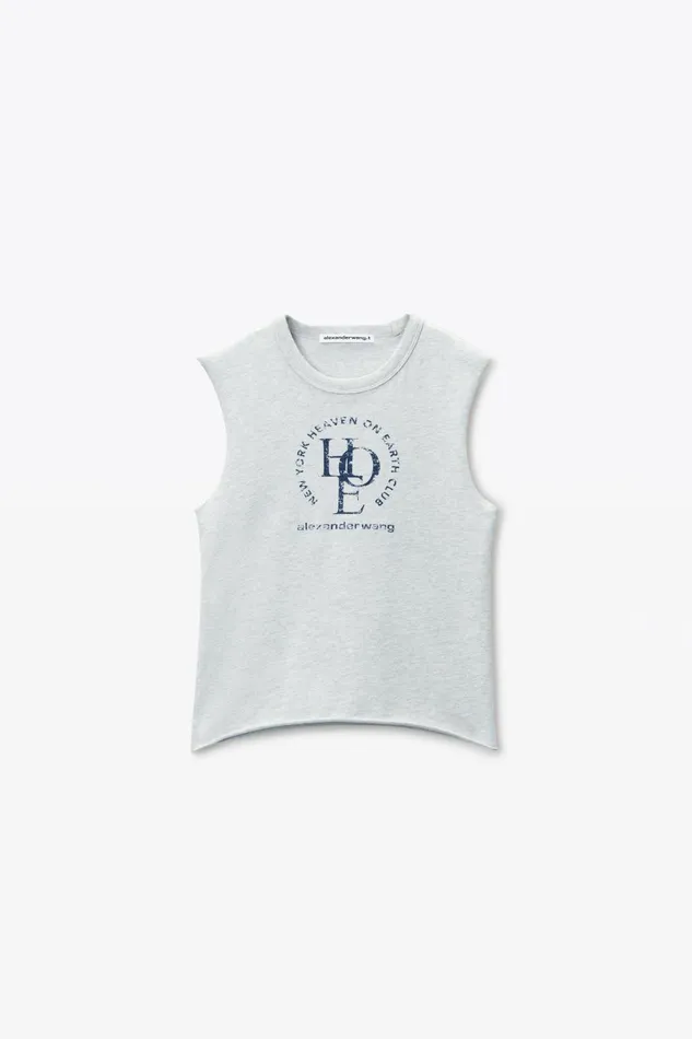 Alexander Wang Tops and Shirts CutOff Logo Muscle Tee 8211 Women