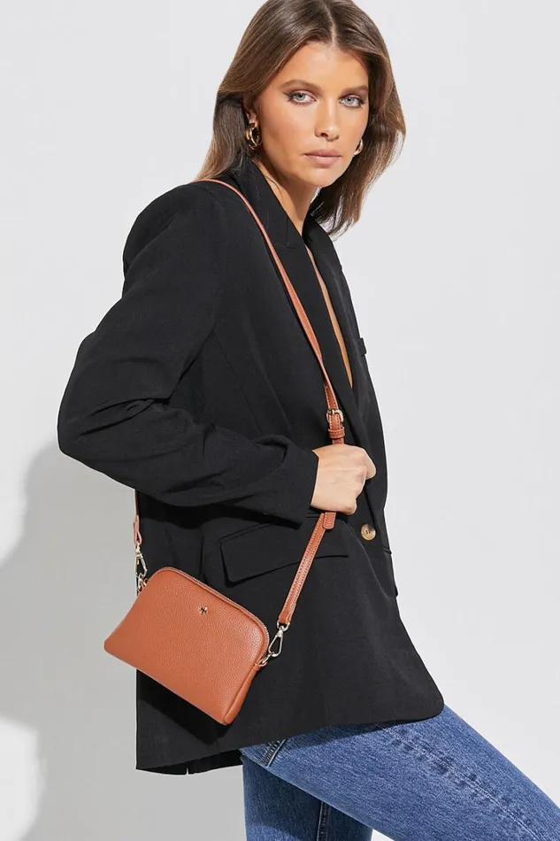 Alias Mini Crossbody Bag In Tan Women Showpo Bags