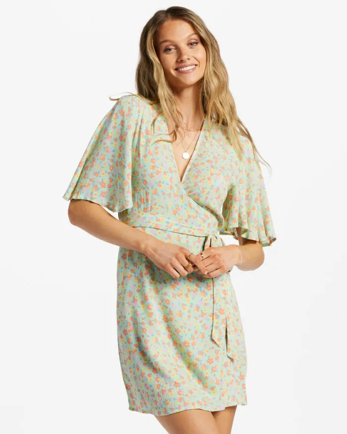 All For You Mini Dress Spearmint Women Billabong Mini Dresses