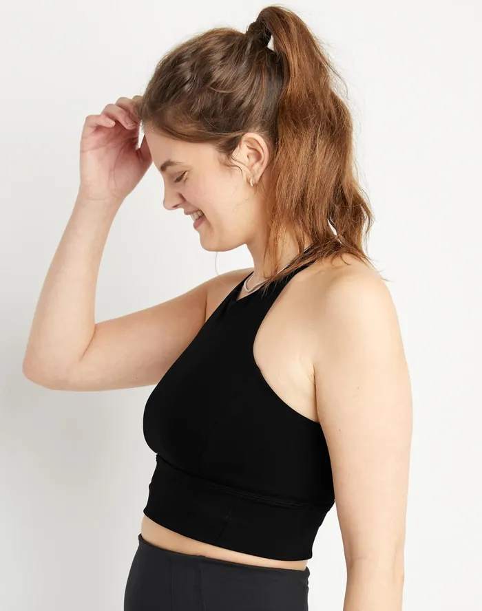 All In Crop Top Black Women Champion TShirts and Tops