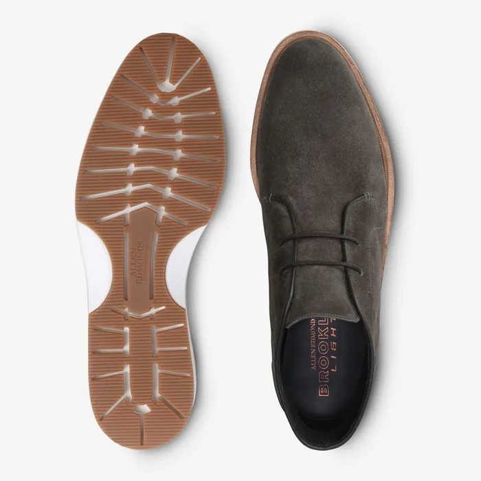 Allen Edmonds Brooklyn Light Suede Chukka Grey Men Chukka Boots