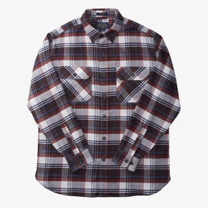 Allen Edmonds Burnside Flannel Shirt By Pendleton Brown Plaid Men Shirts and Sweaters