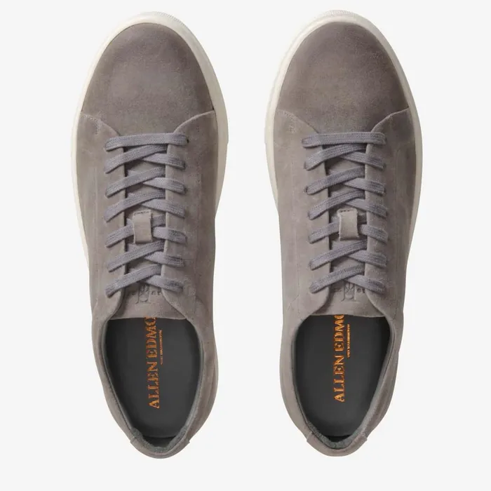Allen Edmonds Canal Court Suede Sneaker Light Grey Men Casual Shoes