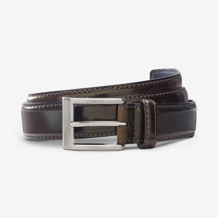 Allen Edmonds Cordovan Avenue II Dress Belt Brown Men Dress Belts