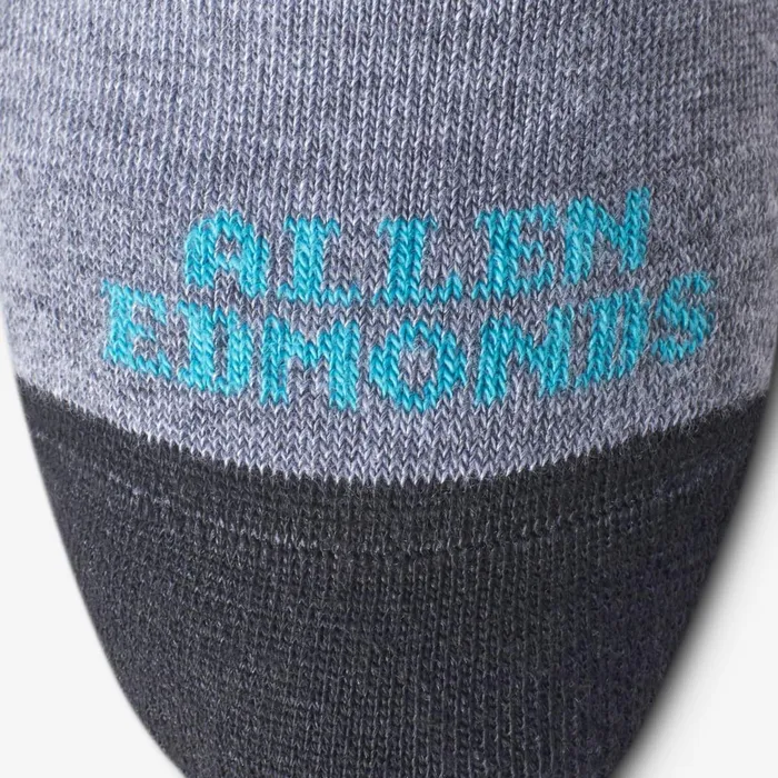 Allen Edmonds Flamingo Pattern Soft Touch PolyTencel Dress Socks Greyteal Men Socks