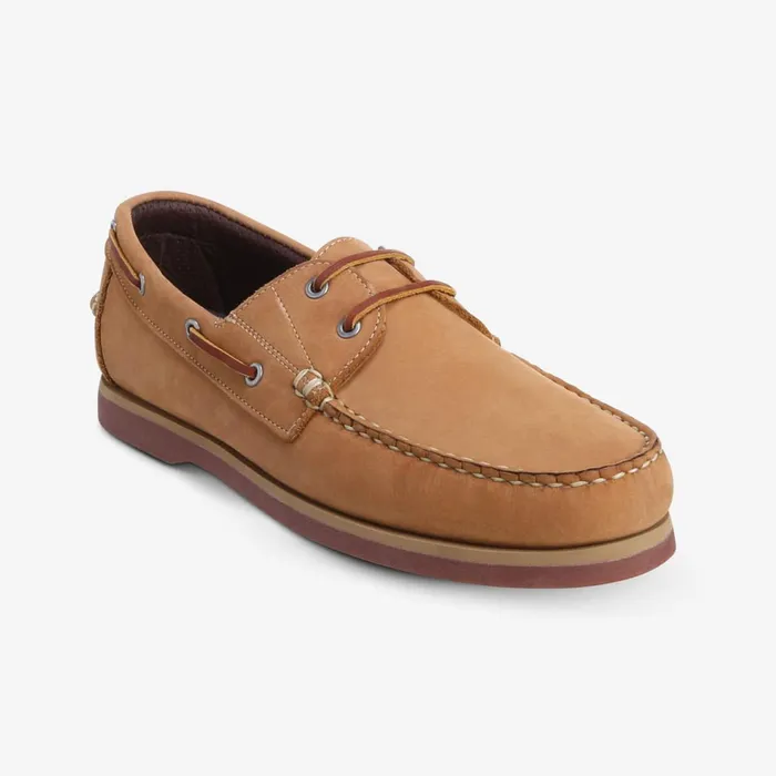 Allen Edmonds Force 10 Boat Shoe Tan Men Boat Shoes and Driving Mocs