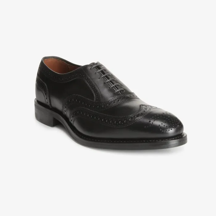 Allen Edmonds McAllister Wingtip Oxford With Dainite Rubber Sole Black Men Wide Width Shoes Allen Edmonds McAllister Wingtip Oxford With Dainite Rubber Sole Black Men Wide Width Shoes