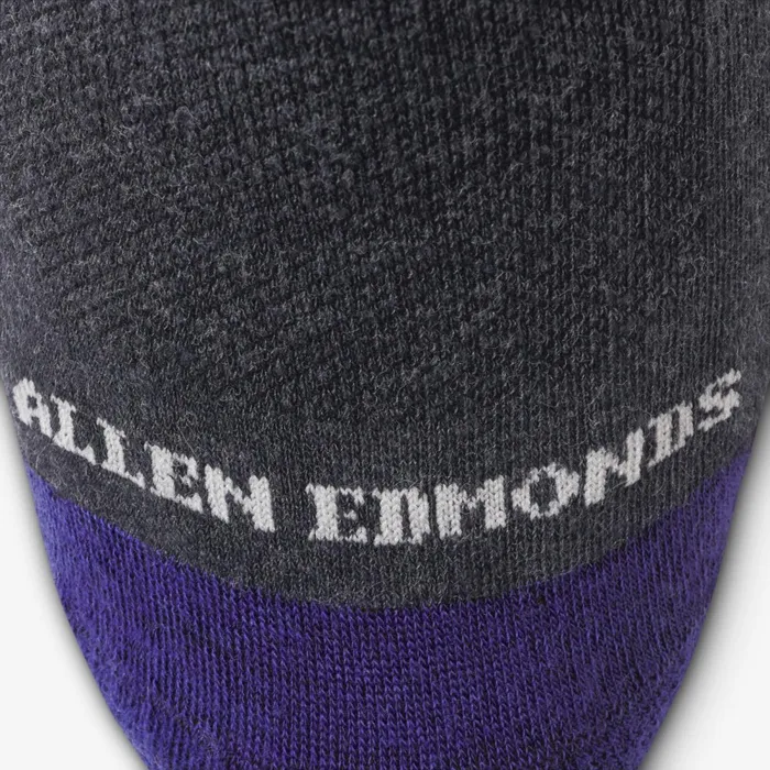 Allen Edmonds OvertheCalf Cotton Air Dress Socks Charcoal Men Socks