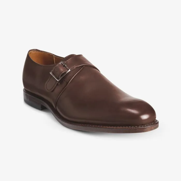 Allen Edmonds Plymouth Single Monk Strap Coffee Men Oxfords and Derbys