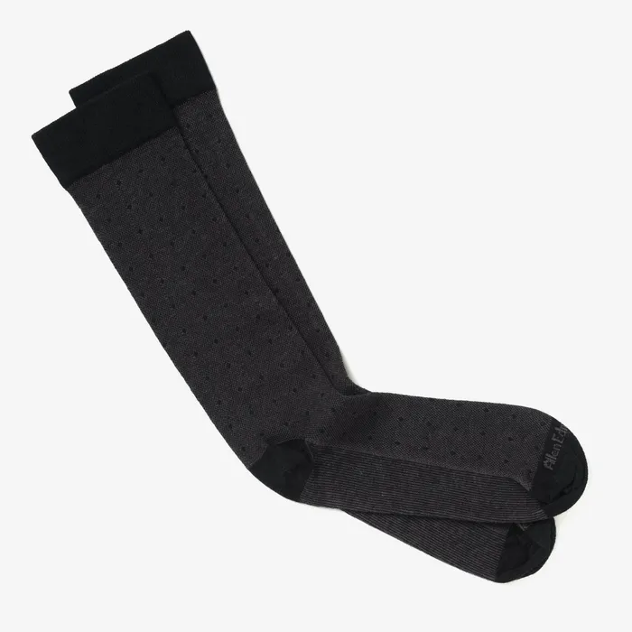 Allen Edmonds Polka Dot Dress Sock B Grey And Navy Men Socks