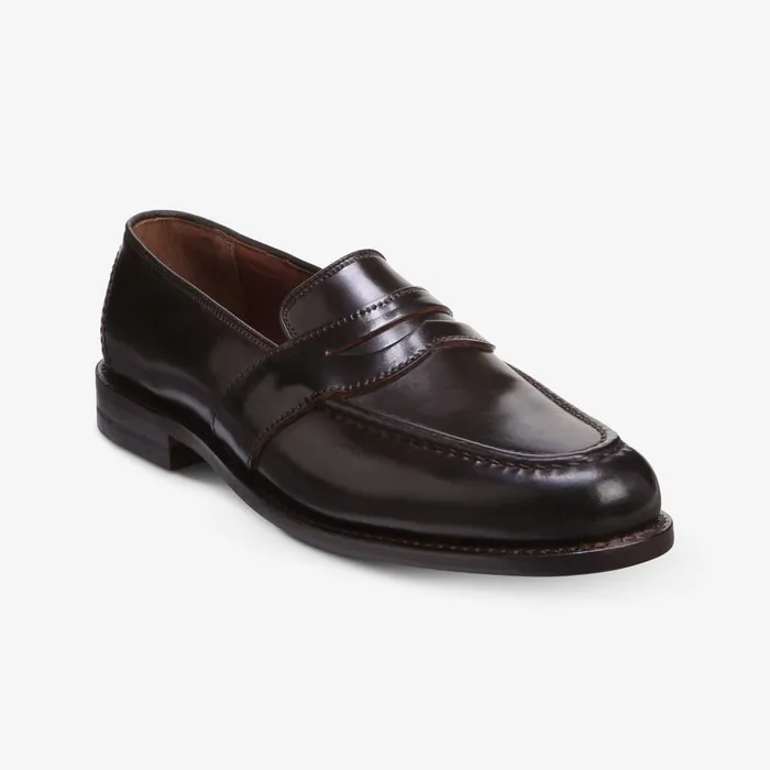 Allen Edmonds Randolph Shell Cordovan Penny Loafer Brown Men Wide Width Shoes
