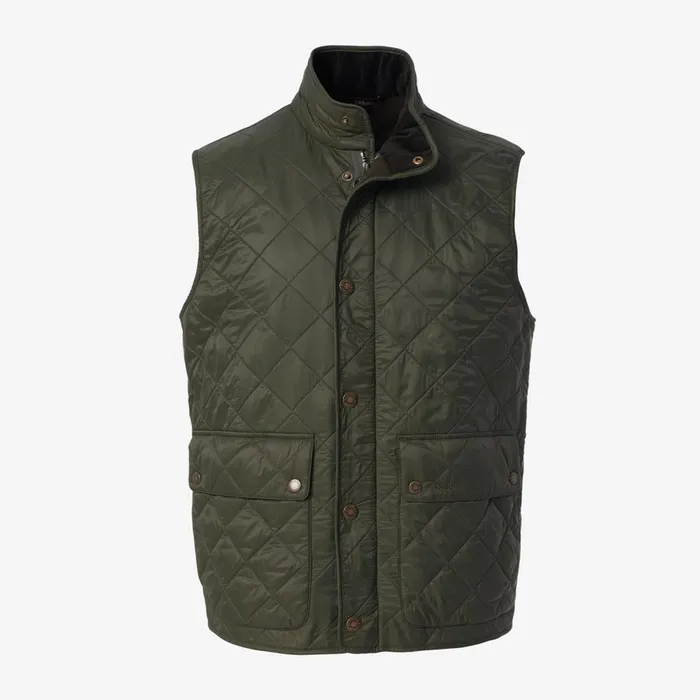 Allen Edmonds Rosemount Quilted Vest Olive Men Outerwear
