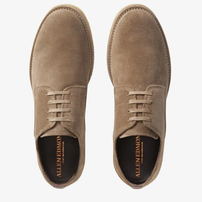 Allen Edmonds Southside Plaintoe Casual Blucher Taupe Men Casual Shoes