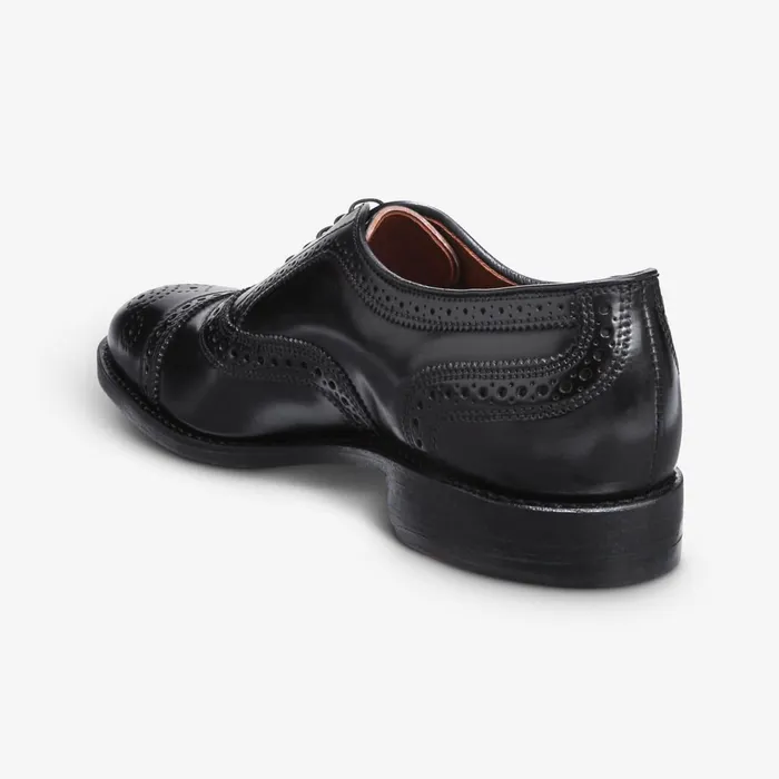 Allen Edmonds Strand Shell Cordovan CapToe Oxford Black Men Wide Width Shoes