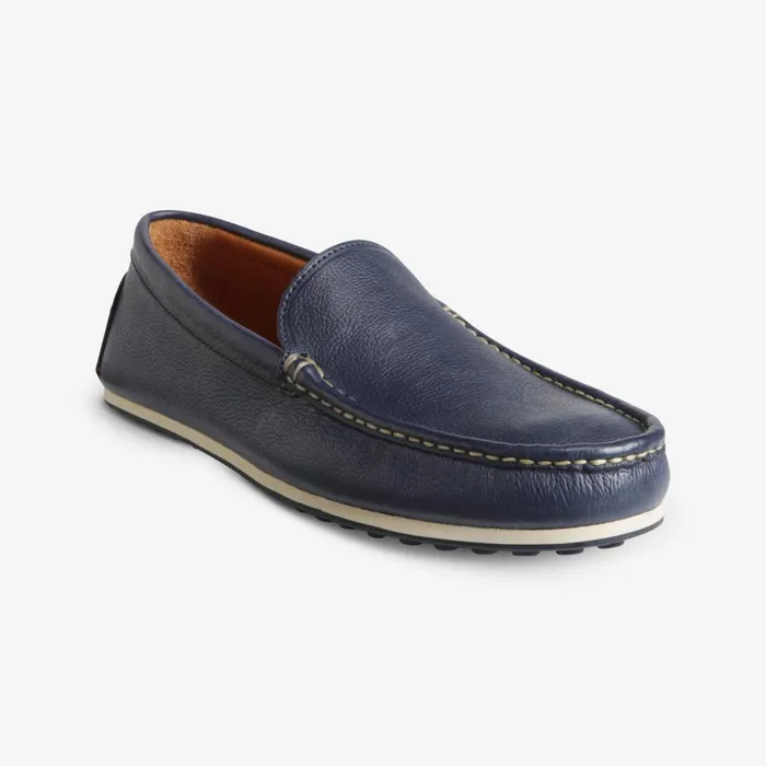 Allen Edmonds Turner Venetian Loafer Navy Men Boat Shoes and Driving Mocs