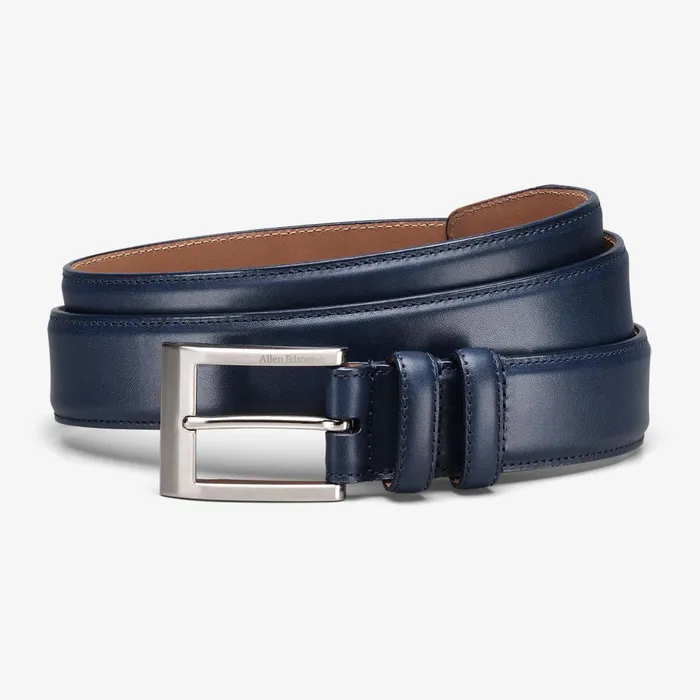 Allen Edmonds Wide Basic Dress Belt Navy Men Dress Belts