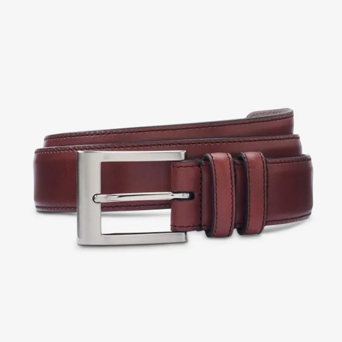 Allen Edmonds Wide Basic Dress Belt Oxblood Men Dress Belts