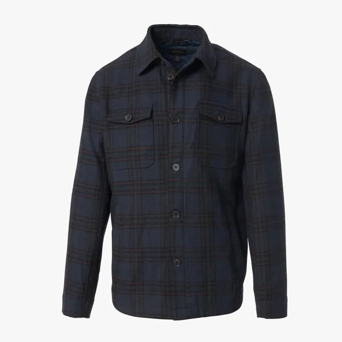 Allen Edmonds Wool Chore Coat Navy Men Outerwear