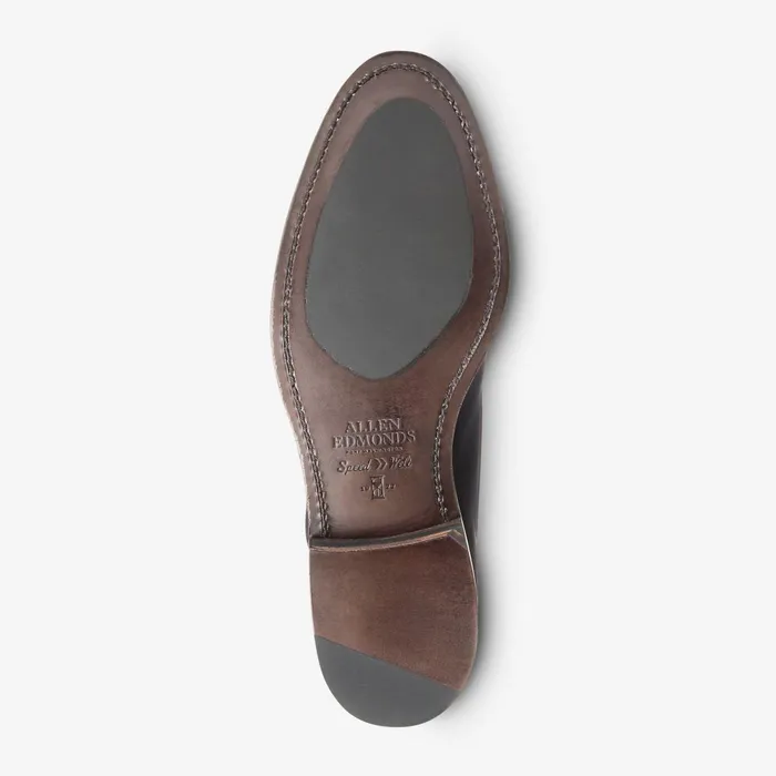Allen Edmonds Wooster Street Suede Penny Loafer Dark Navy Men Loafers and SlipOns