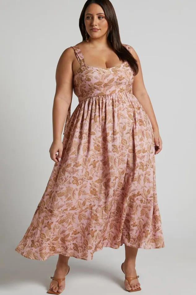 Amalie The Label 8211 Kai Double Tie Back Midi Dress In Vahala Print Women Showpo Curve Clothes Amalie The Label 8211 Kai Double Tie Back Midi Dress In Vahala Print Women Showpo Curve Clothes