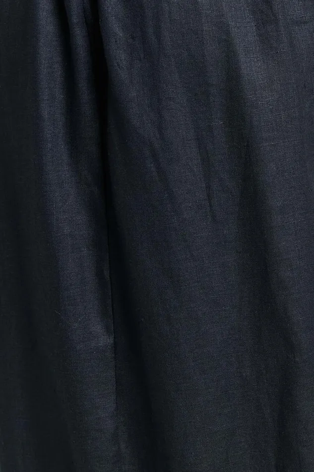 Amalie The Label 8211 Shepard Linen Blend Halter Neck Maxi Dress In Black Women Showpo Conscious