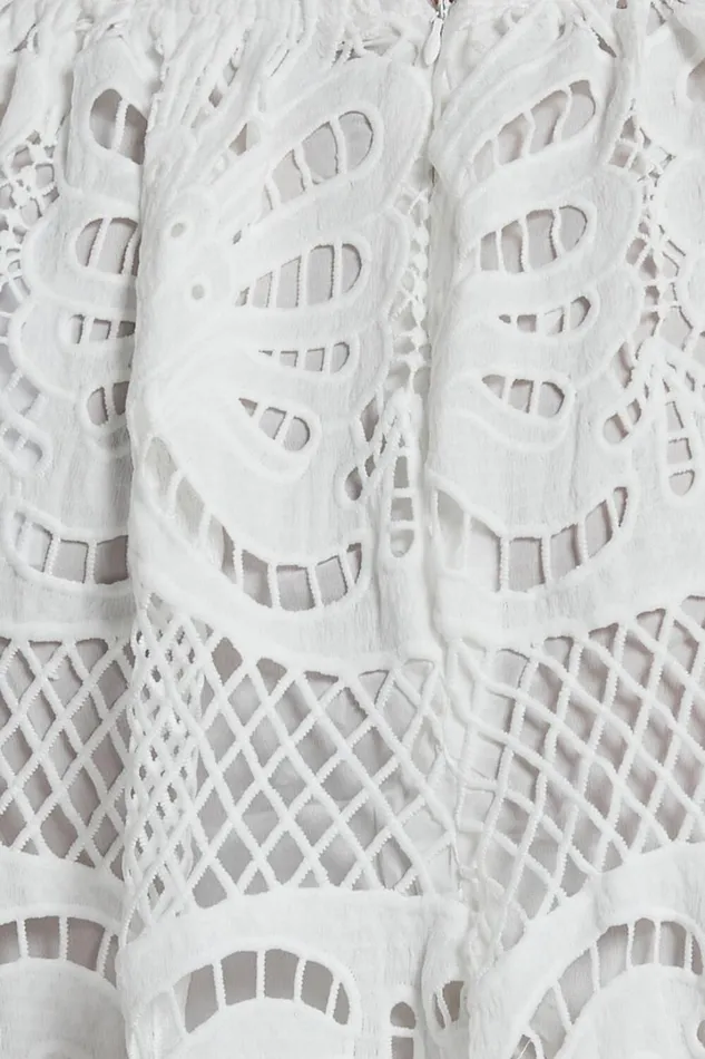 Anieshaya Midi Dress 8211 V Neck Cut Out Lace Dress In White Women Showpo Curve Clothes