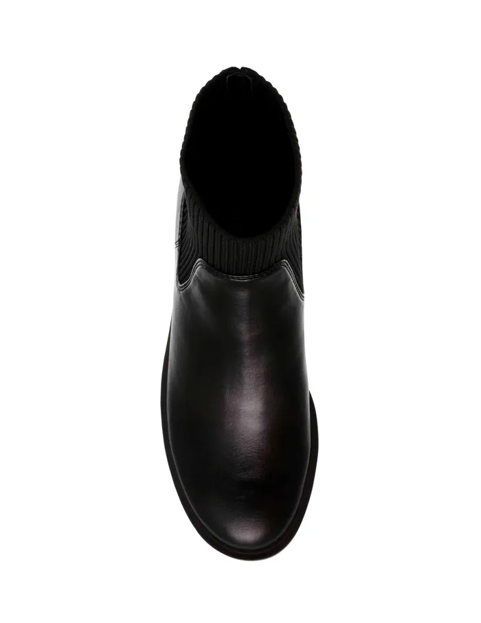 Anne Klein Fenley Bootie Black Smooth Pu Women Shoes