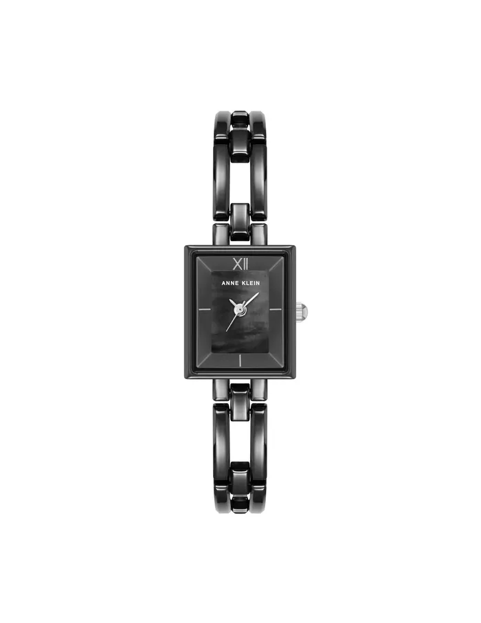 Anne Klein Iconic Ceramic Bracelet Watch Black Women Watches 038 Jewelry