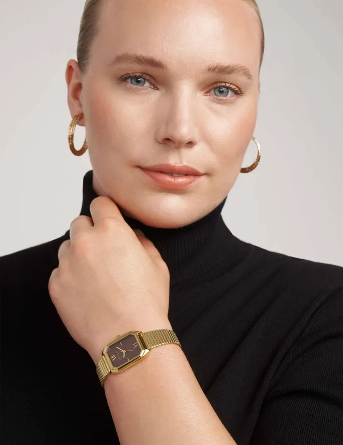 Anne Klein Iconic Octagonal Case Bracelet Watch Goldtone Women Watches 038 Jewelry