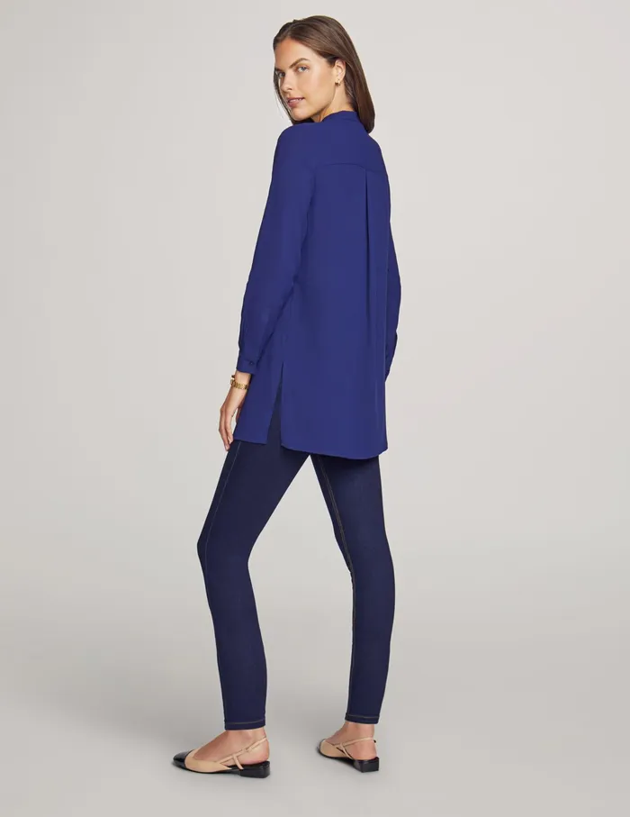 Anne Klein Long Length Tunic Distant Mountain Women Clothing