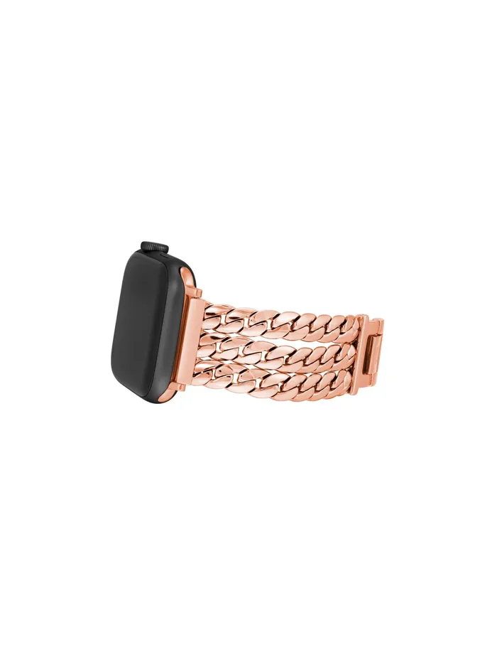 Anne Klein Multi Chain Link Band For Apple Watch Rose Goldtone Women Watches 038 Jewelry