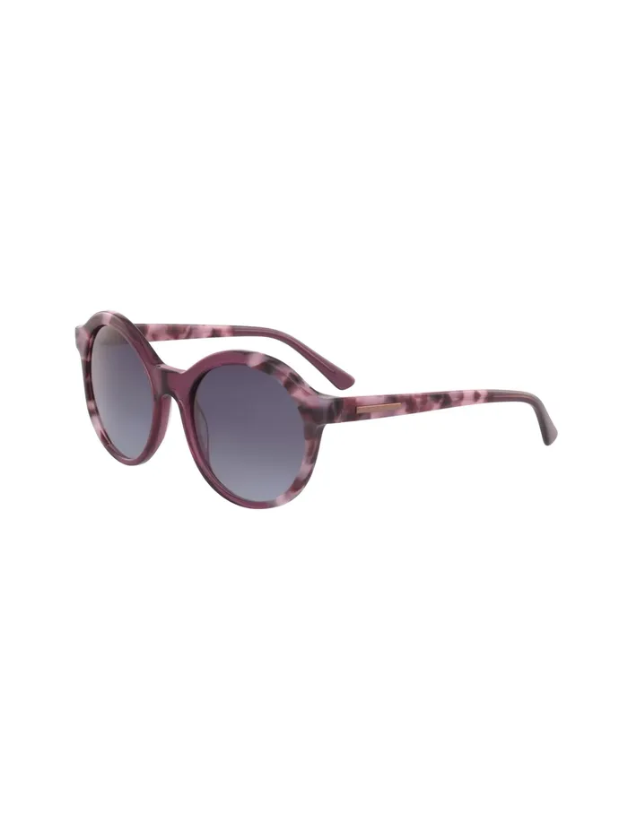 Anne Klein Plum Round Frame Sunglasses Plum Women Accessories