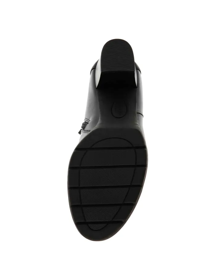 Anne Klein Rya Tall Boot Black Smooth Women Shoes