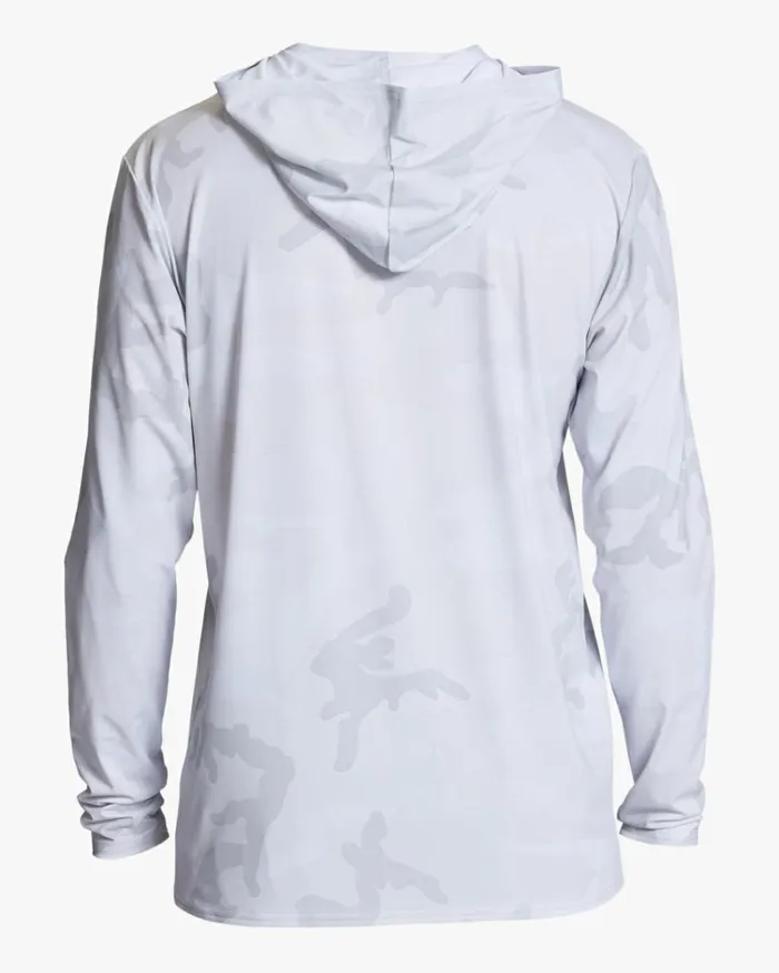 Arch Mesh Hooded UPF 50 Long Sleeve Rashguard White Camo Men Billabong Shorts