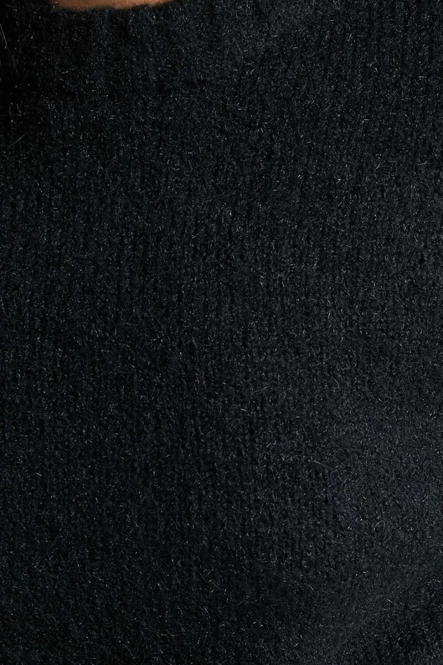 Aubrey Jumper 8211 Crew Neck Knit Jumper In Black Women Showpo Sweaters and Cardigans