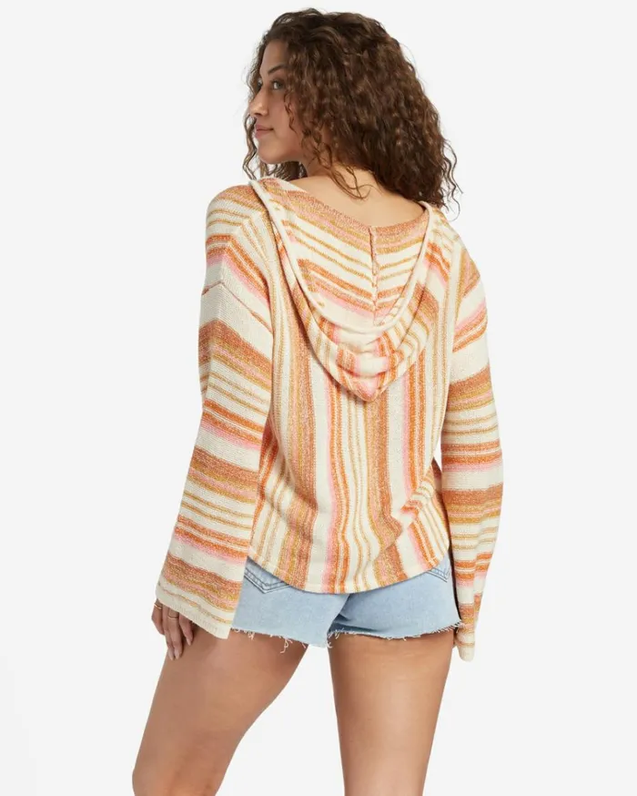 Baja Beach Hooded Sweater Dried Mango Women Billabong Sweaters