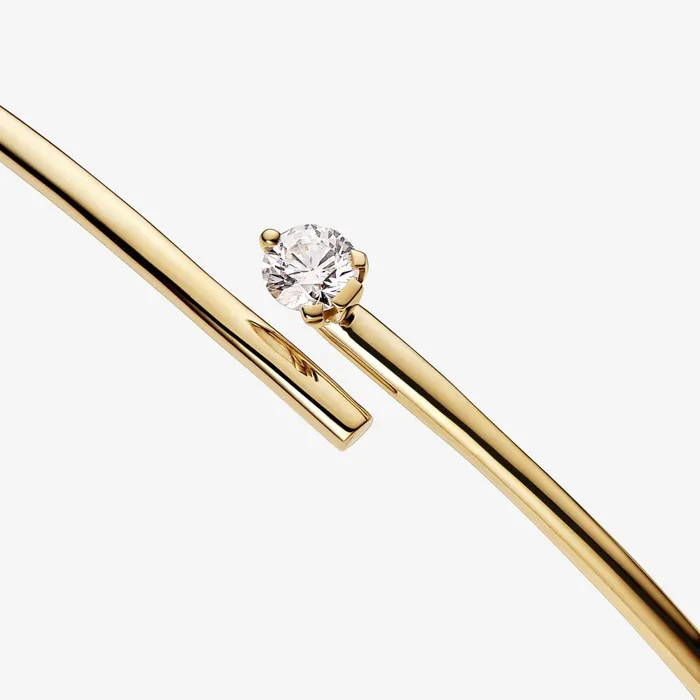 Bangles Women Pandora Online Nova 14k Gold Labgrown Diamond Open Bangle Gold