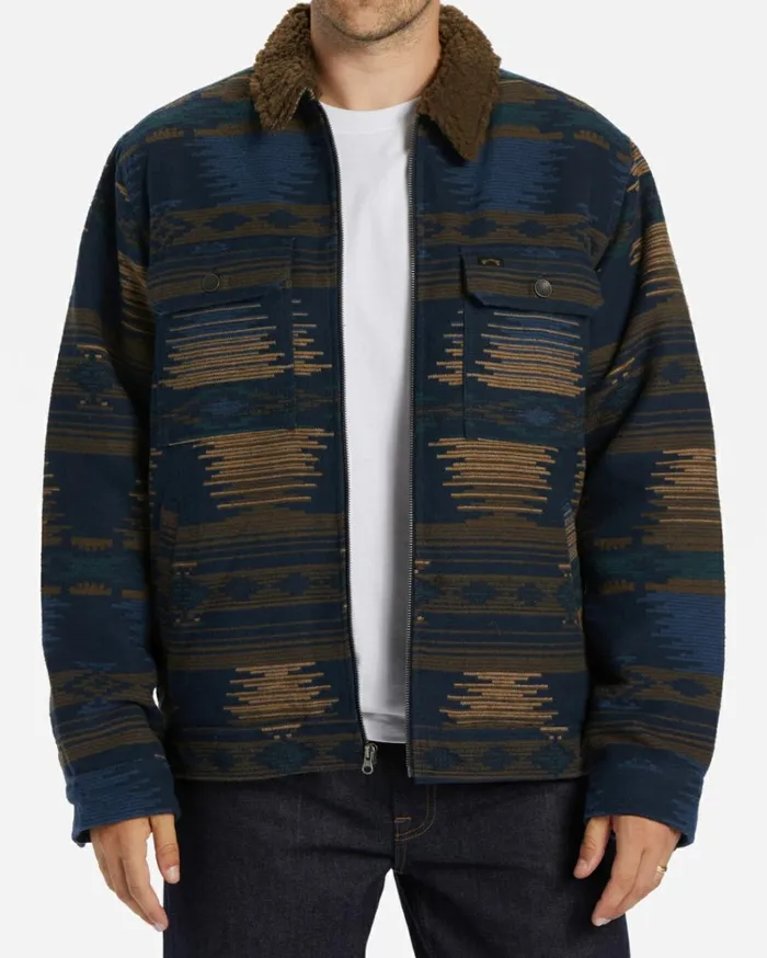 Barlow Sherpa Lined Jacket Navy Men Billabong Jackets