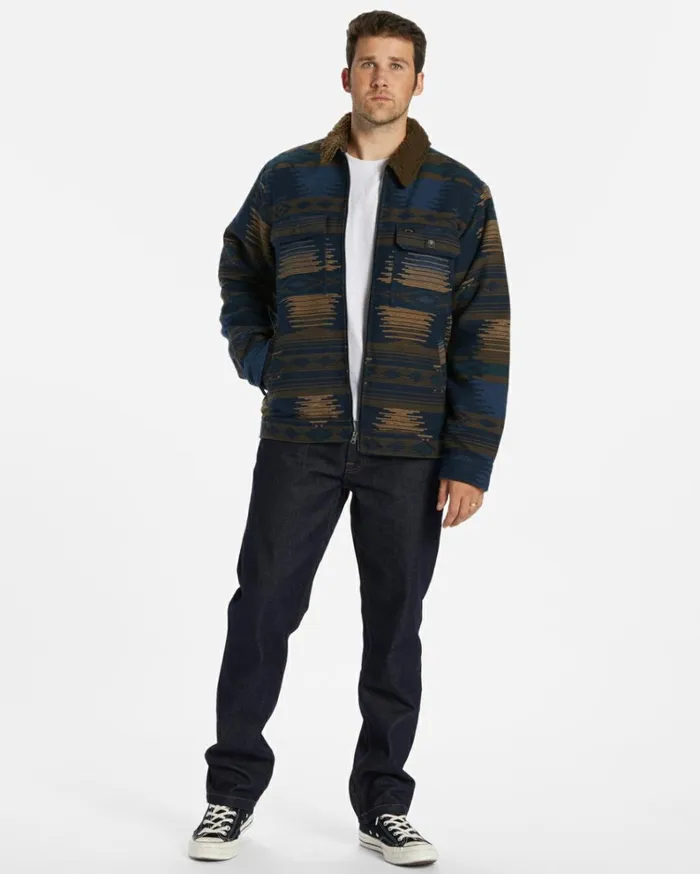 Barlow Sherpa Lined Jacket Navy Men Billabong Jackets