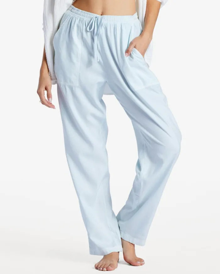 Beachy Keen Woven Pant Light Chambray 1 Women Billabong Pants