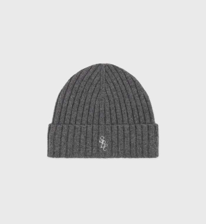 Beanies and Scarves Women Sporty and Rich SRC Cashmere Beanie 8211 GrayWhite