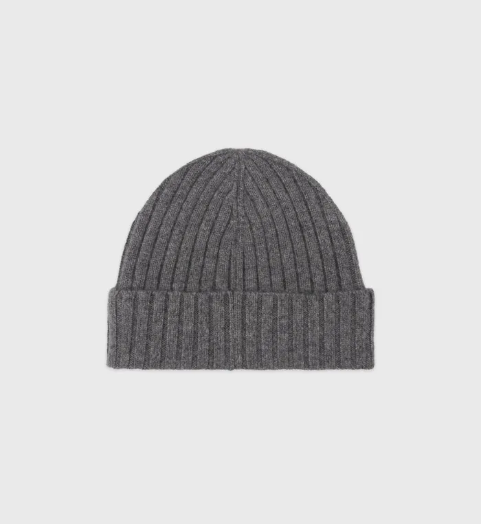 Beanies and Scarves Women Sporty and Rich SRC Cashmere Beanie 8211 GrayWhite